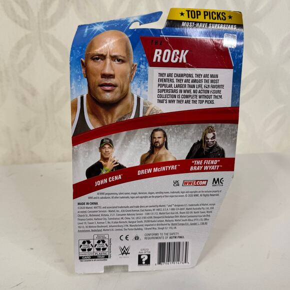 WWE Wrestling Top Picks 2022 The Rock Action Figure (Must-Have Superstars) - Picture 6 of 7